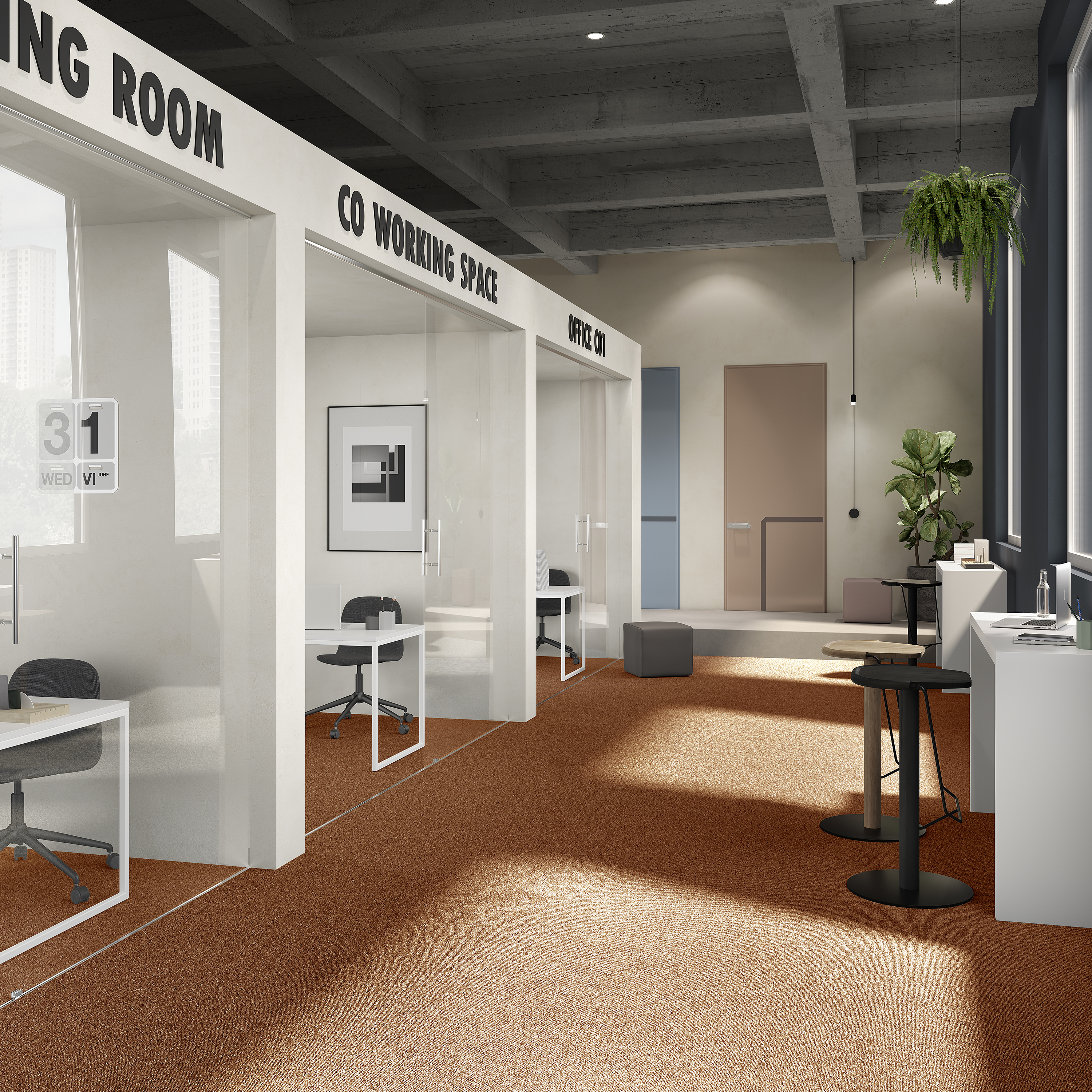 Ковровая плитка Medusa Tile 84 (500*500*5 мм) — купить в Орле