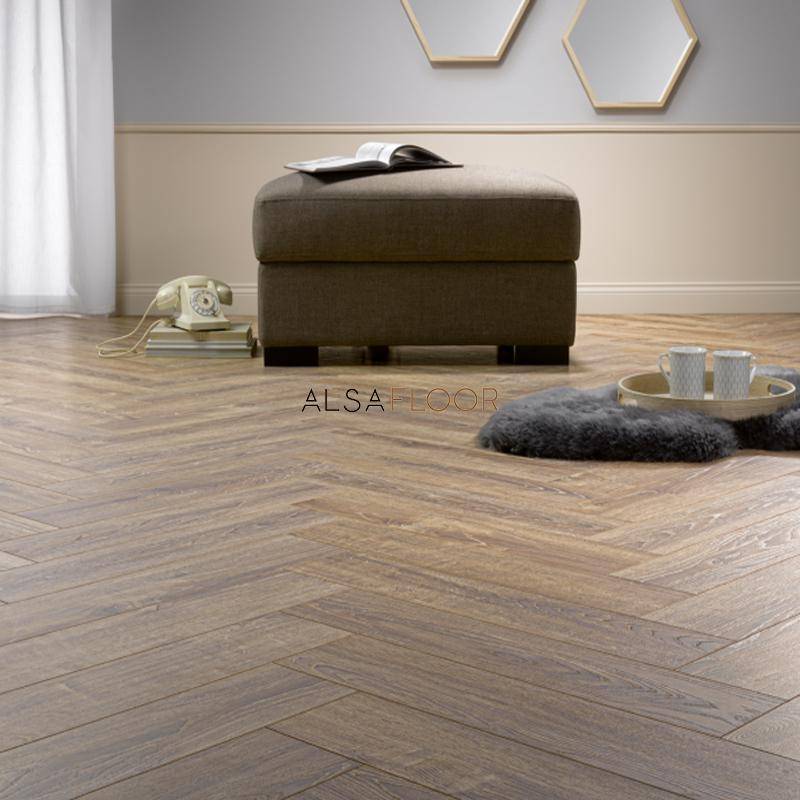 Ламинат "Alsafloor" Herringbone Дуб Балеарский (640*143*12 мм) — купить в Орле