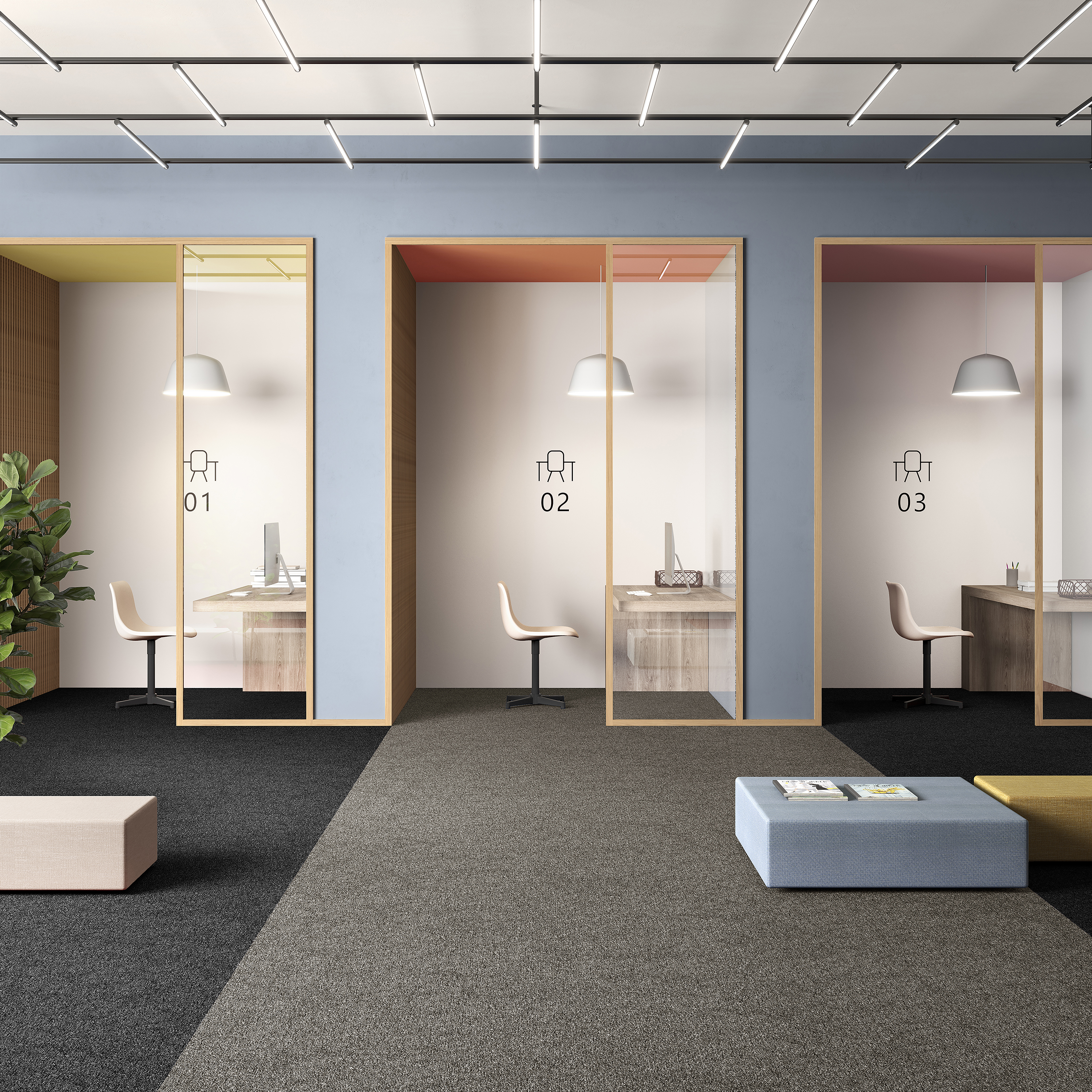 Ковровая плитка Medusa Tile 40 (500*500*5 мм) — купить в Орле