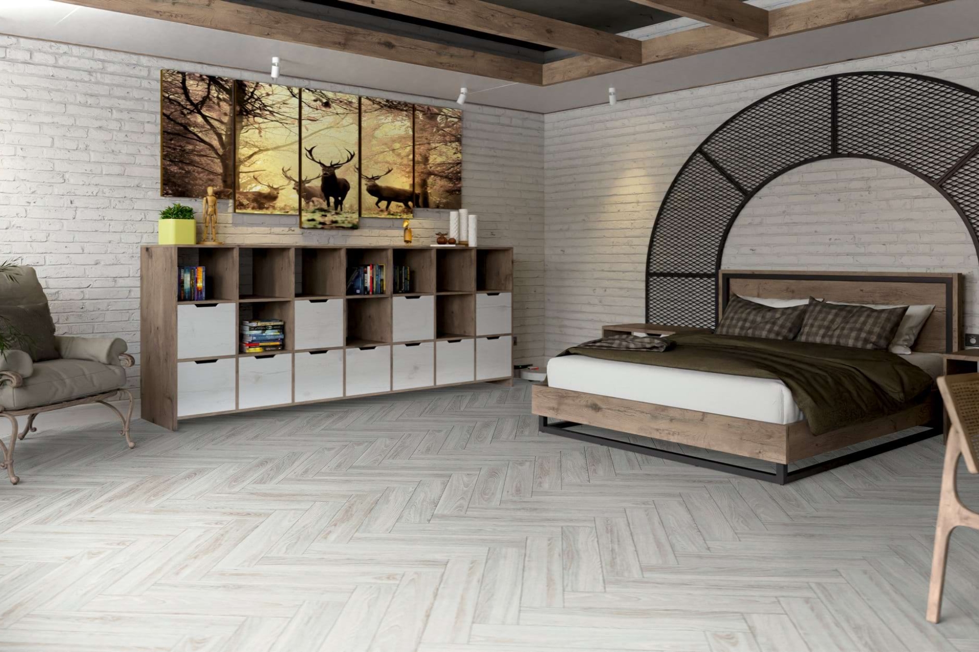 Инженерный паркет «Damy Floor» Ванильный (укладка елочкой) — купить в Орле