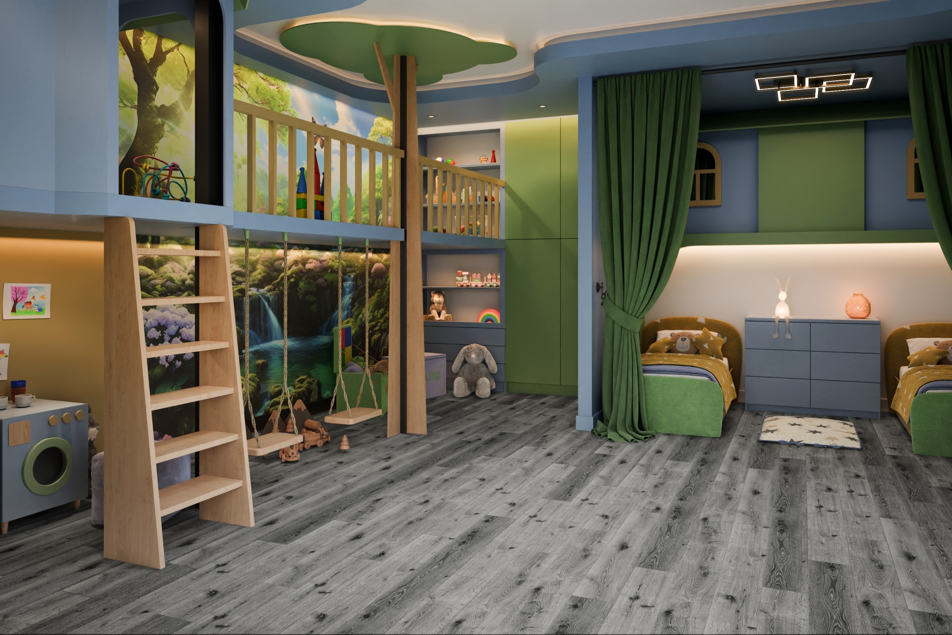 SPC ламинат «Damy Floor» Дуб Сильвер (1220*180*4 мм) — купить в Орле