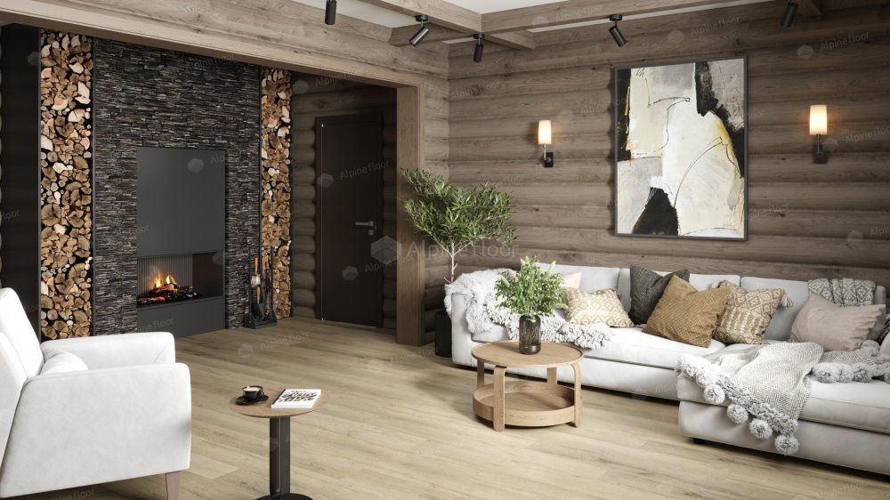 SPC Ламинат "Alpine Floor" Дуб сливочный (1220*183*8 мм) — купить в Орле