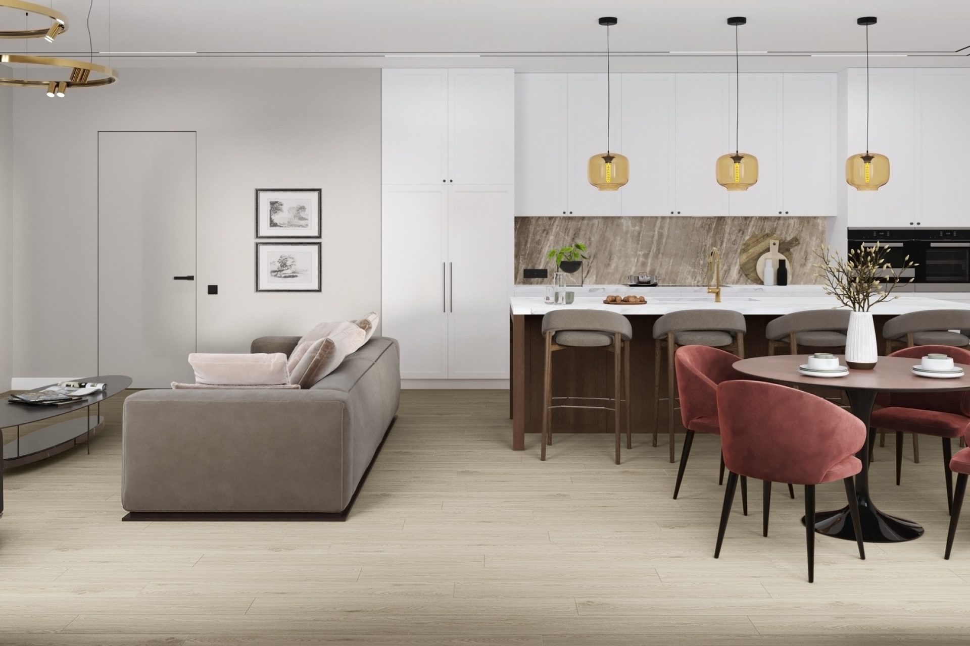 Усовершенствованная кварц-виниловая плитка «Damy Floor» Дуб Светлый (1227*187*2,5 мм) — купить в Орле