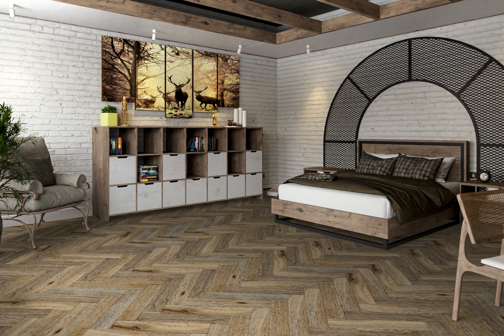 Усовершенствованная кварц-виниловая плитка «Damy Floor» Ковентри (590*118*2,5 мм) — купить в Орле