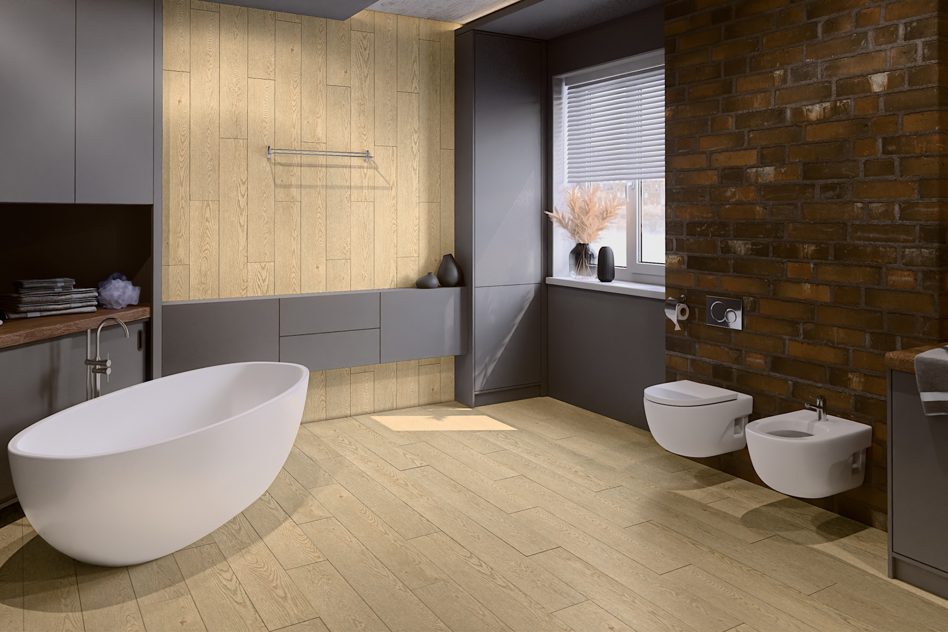 SPC ламинат «Damy Floor» Дуб Латте (1220*180*4 мм) — купить в Орле