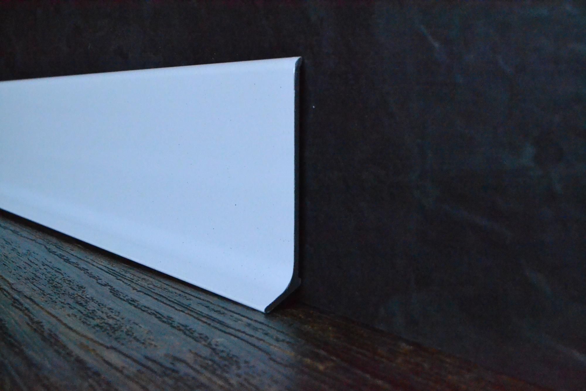 Плинтус алюминиевый L-образный белый (2500*11*60 мм) — купить в Орле