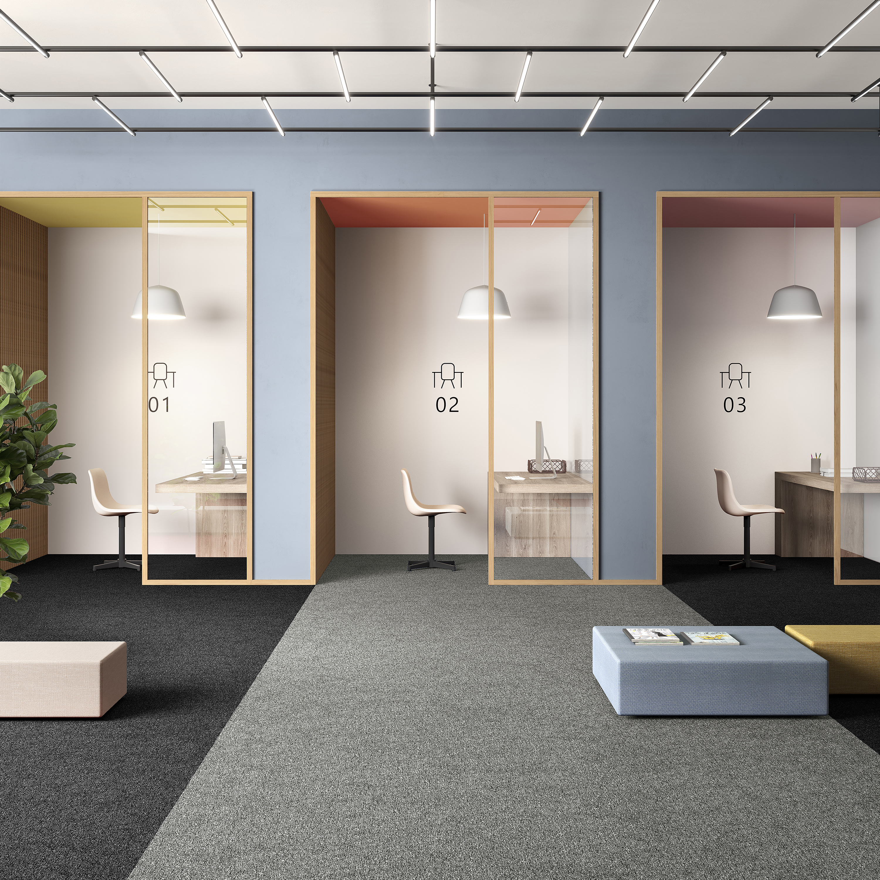 Ковровая плитка Medusa Tile 94 (500*500*5 мм) — купить в Орле