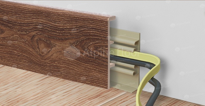 Напольный плинтус Rico Concept 80 Дуб миндальный (2200*20*80 мм) — купить в Орле