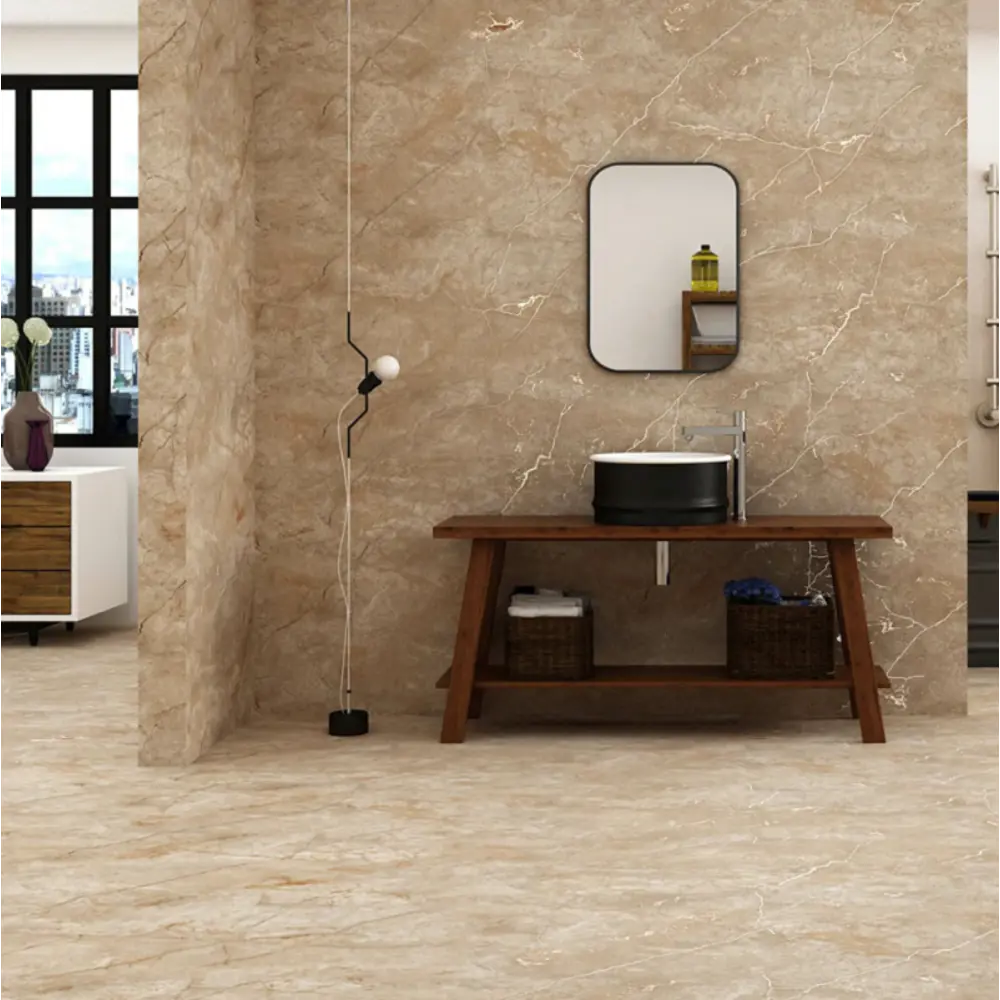 Керамогранит "Sonex" Mostaco natural карвинг 60x120см цвет светло-коричневый с прожилками — купить в Орле