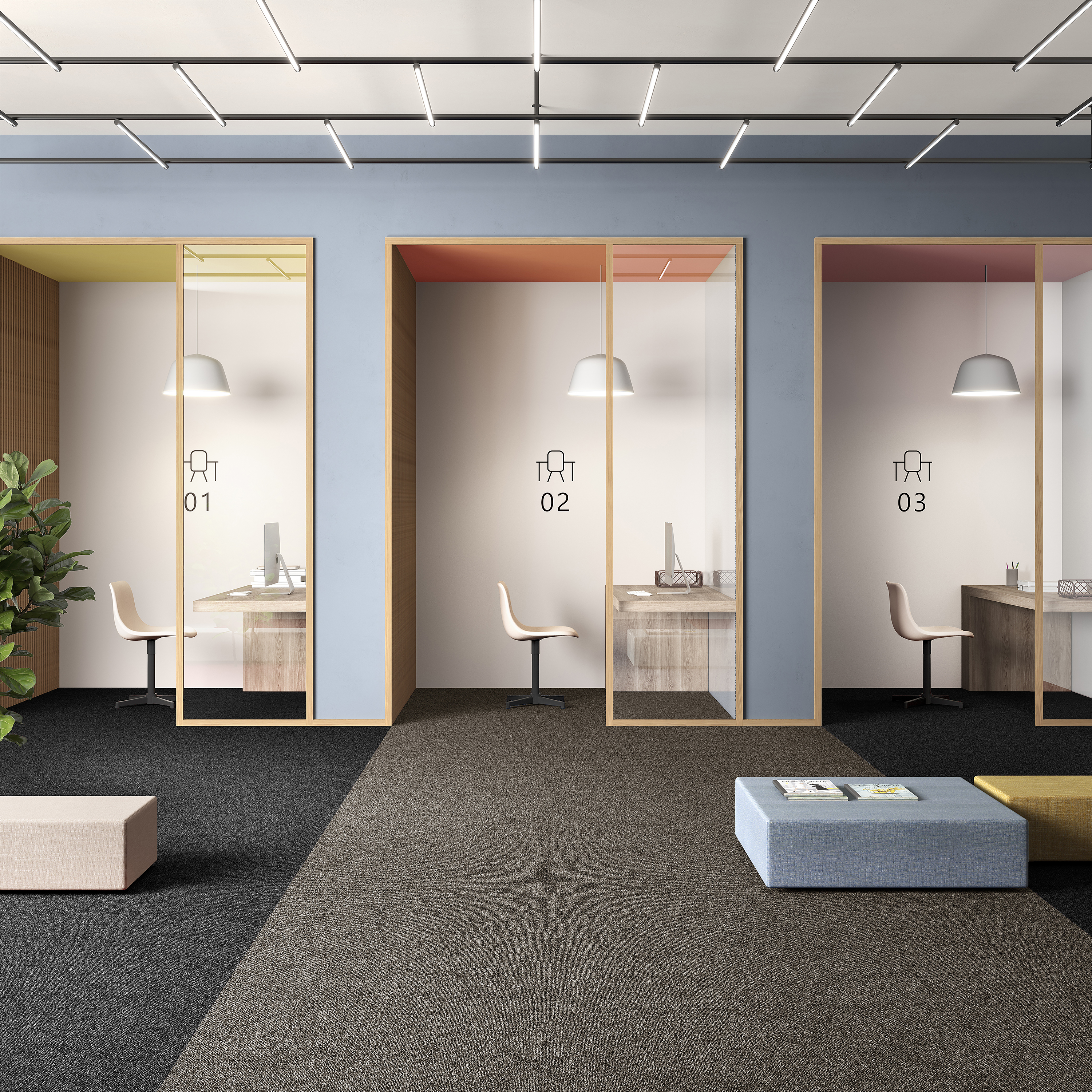 Ковровая плитка Medusa Tile 43 (500*500*5 мм) — купить в Орле