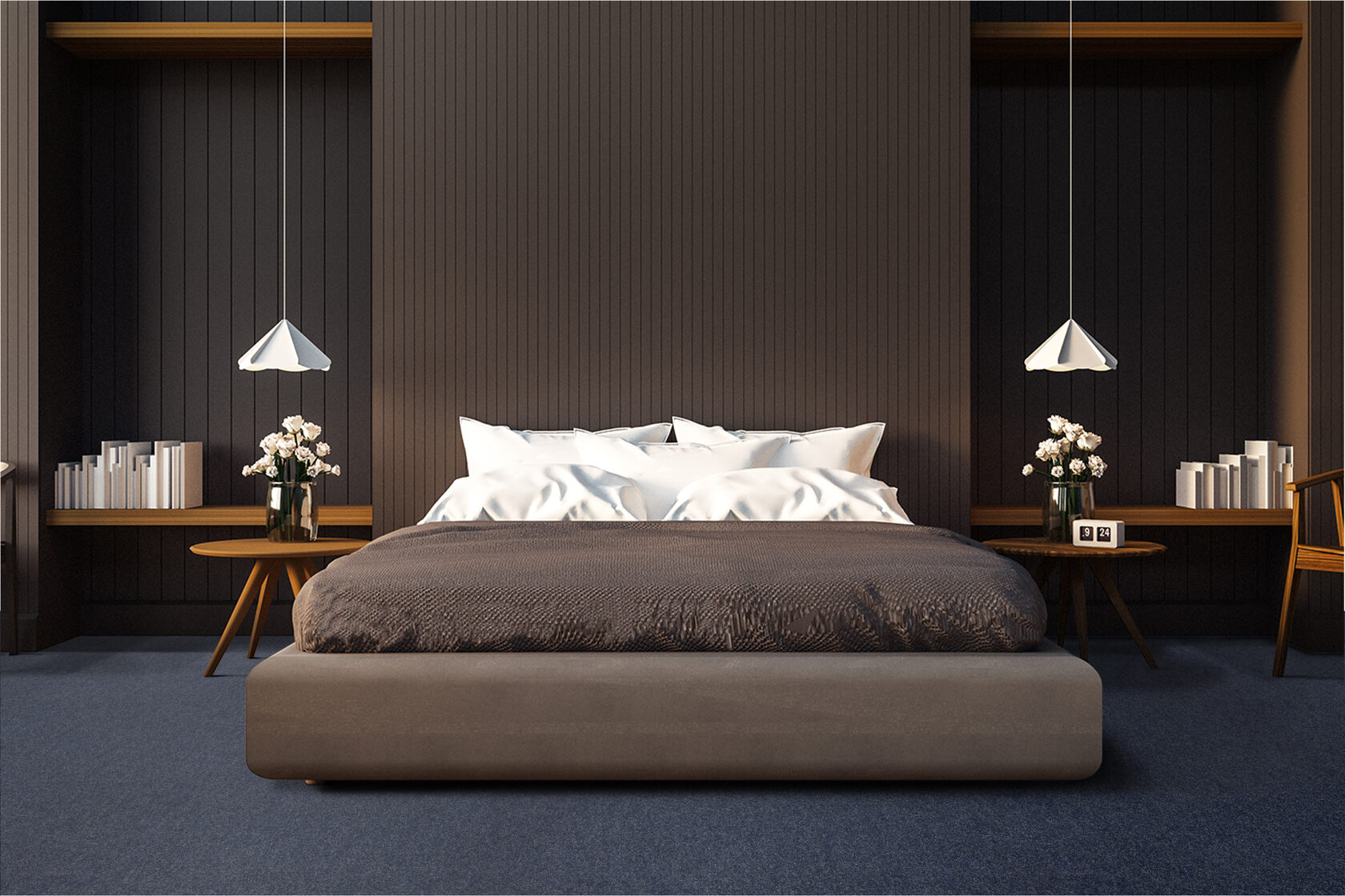 Ковровое покрытие "Bonkeel" Color Rib Blue Bottle 78 (ширина 1м/3м/4м) — купить в Орле